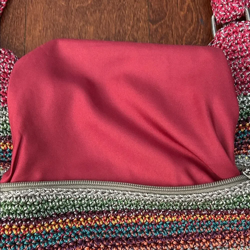 The Sak Gypsy Stripe Multicolored Crochet Shoulder Bag